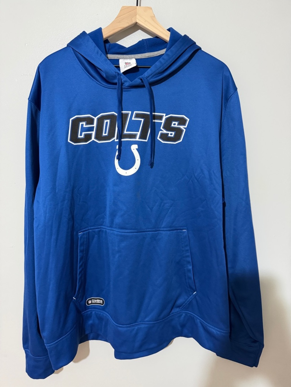 Colts Blue Pullover Hoodie with Horseshoe Logo